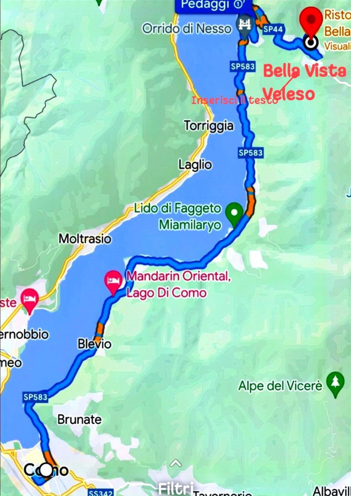 Ristorante Bellavista Con Locanda Veleso Екстер'єр фото